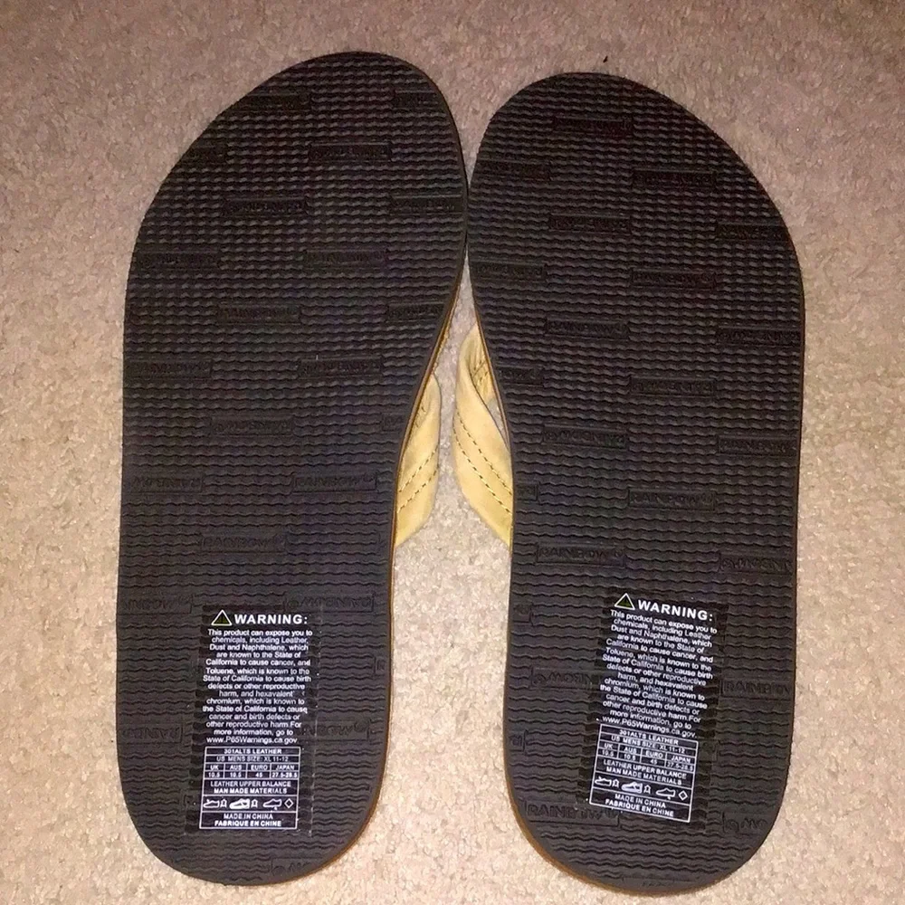 Rainbow Tan Flip Flops Sandals_3